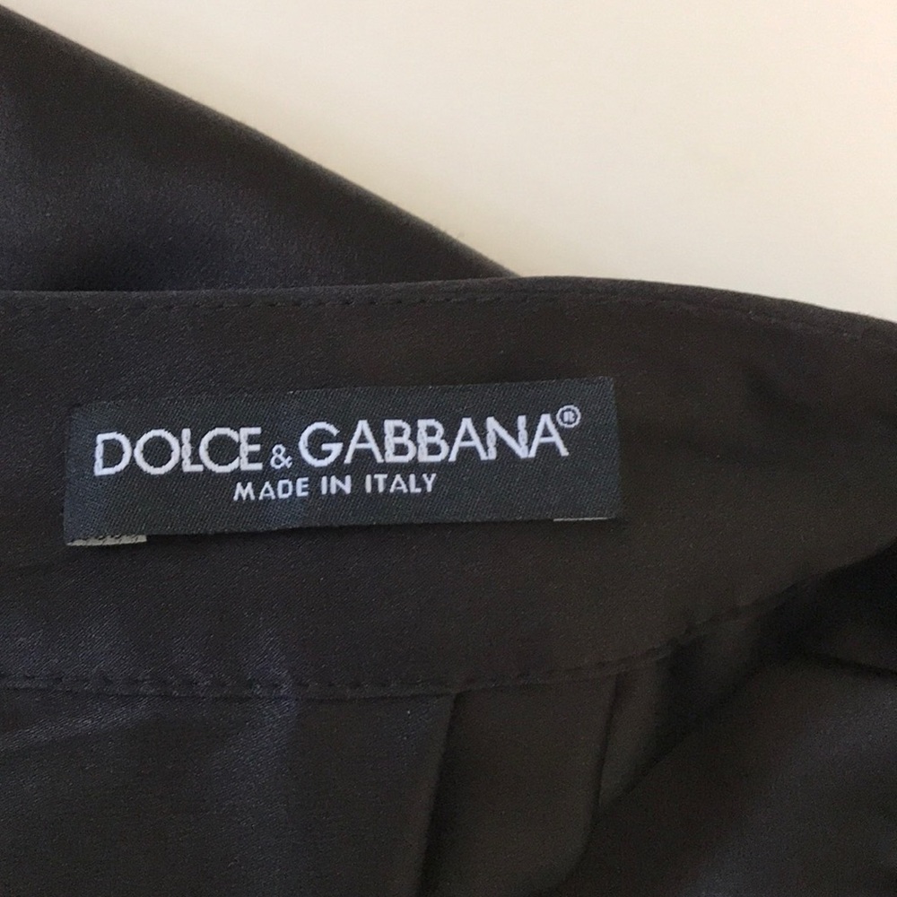 Authentic Dolce & Gabbana High Waisted Silk Skirt - Picture 6 of 8